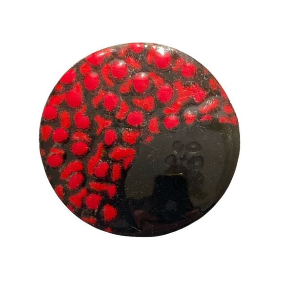 Vintage Abstract Enamel And Metal Brooch Or Pin - Picture 2 of 11